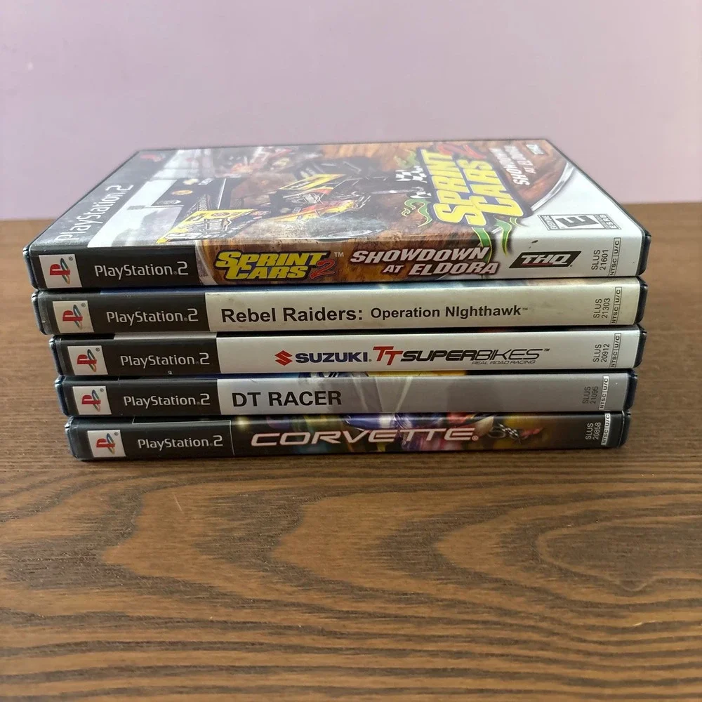 Sony PS2 Racing Game Lot 5 Games Excellent Condition Suzuki Corvette Sprint Cars